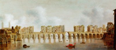 Veduta del London Bridge, c.1632 da Claude de Jongh